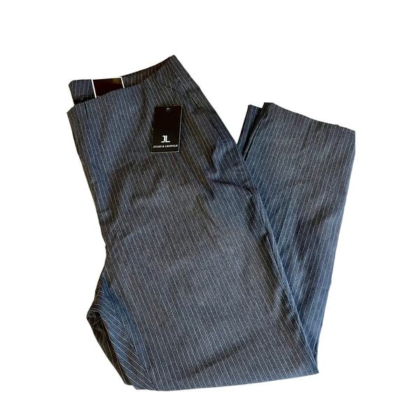 Jules & Leopold gray pinstripe work pants 16W - Picture 2 of 7
